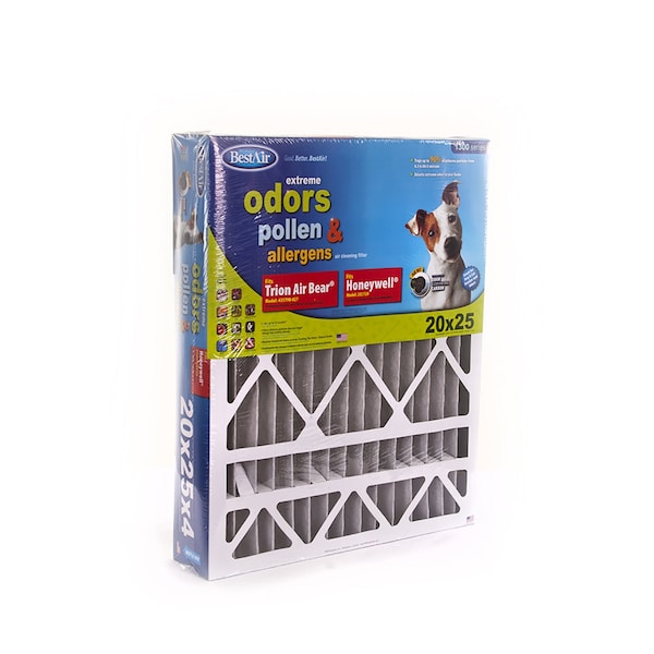 Bestair 20 in. W X 25 in. H X 4 in. D 11 MERV Pleated Air Filter 1 pk PFHW2025-11CR - main